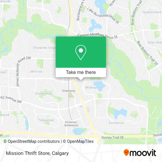 Mission Thrift Store map