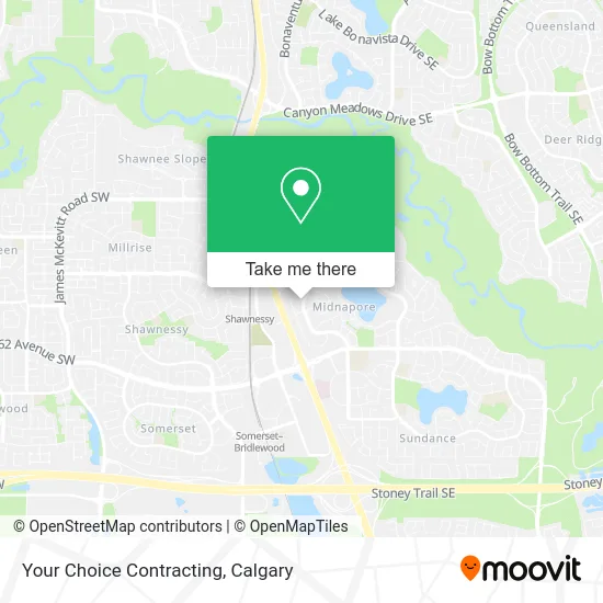 Your Choice Contracting map