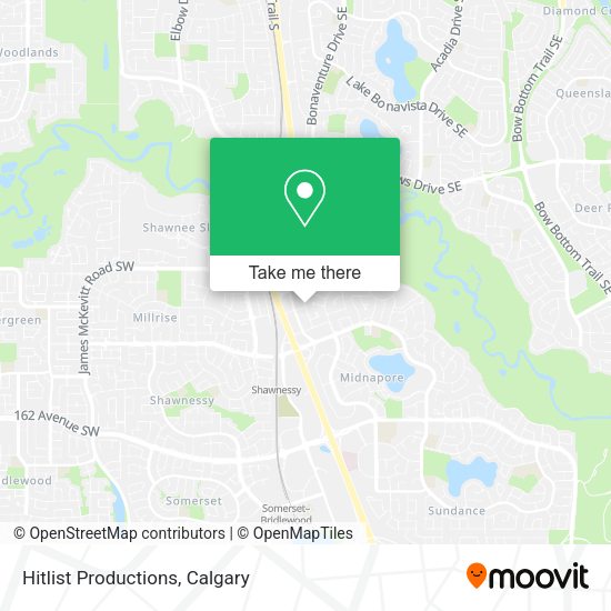 Hitlist Productions map