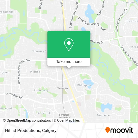 Hitlist Productions map