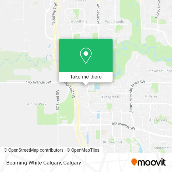 Beaming White Calgary map