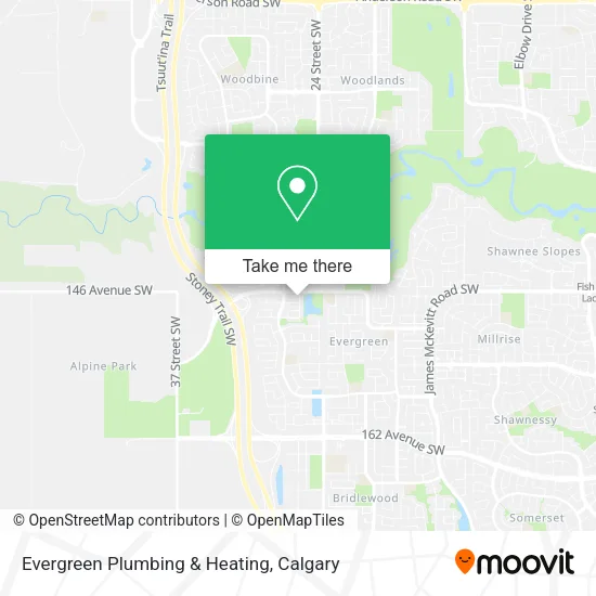 Evergreen Plumbing & Heating map