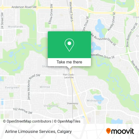 Airline Limousine Services map