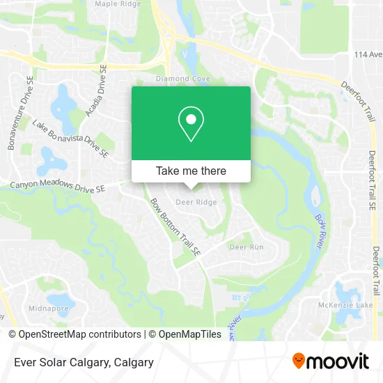 Ever Solar Calgary map