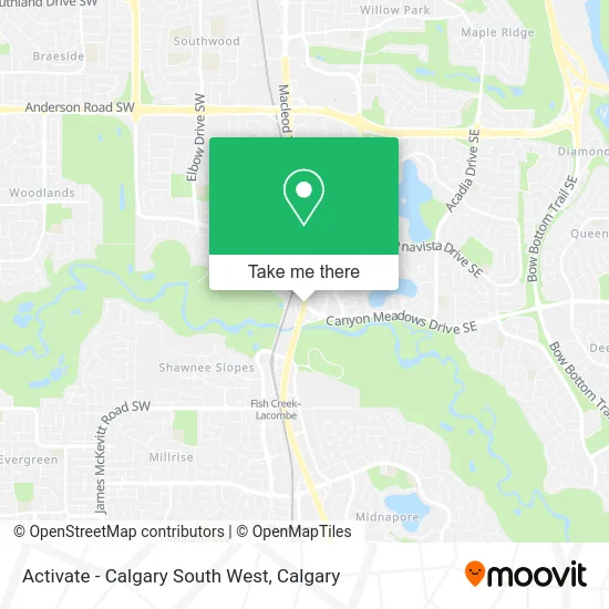 Activate - Calgary South West map