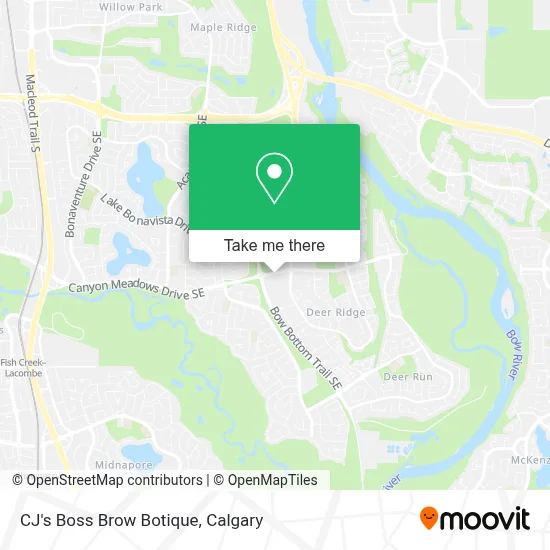 CJ's Boss Brow Botique map