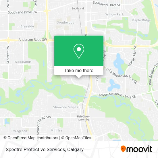 Spectre Protective Services map