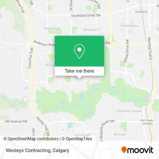 Wesleys Contracting map