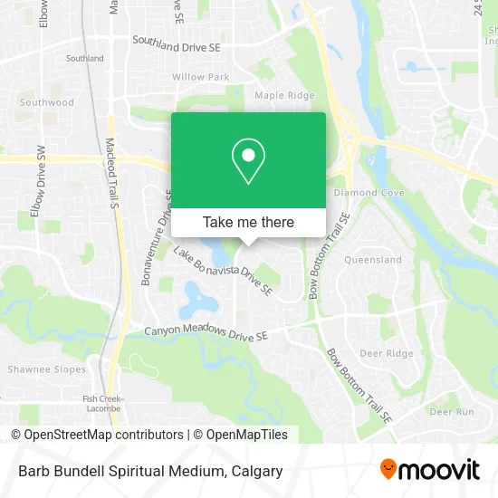 Barb Bundell Spiritual Medium map