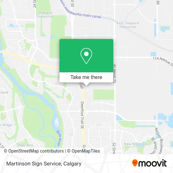 Martinson Sign Service map