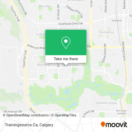 Trainingsource.Ca map