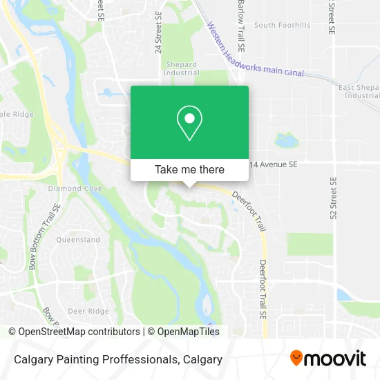 Calgary Painting Proffessionals map