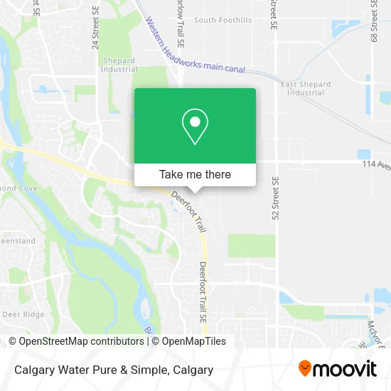 Calgary Water Pure & Simple map