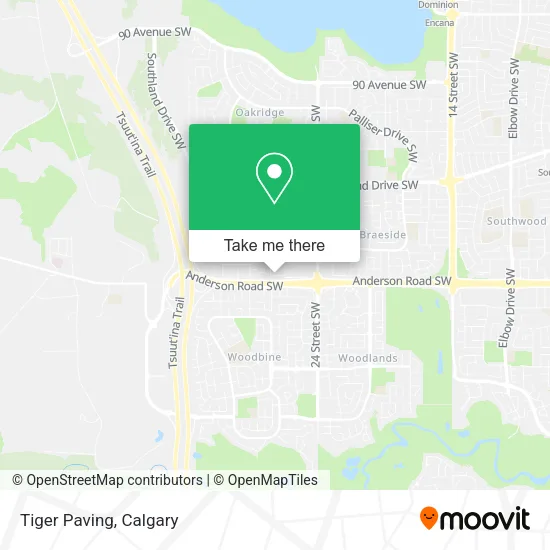 Tiger Paving map