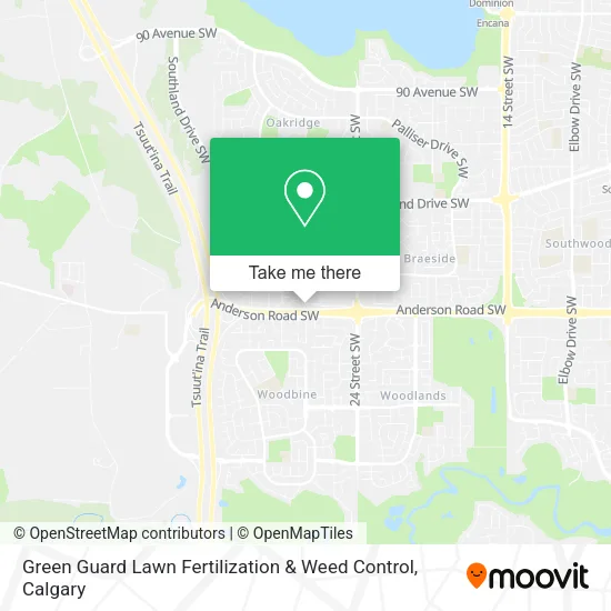 Green Guard Lawn Fertilization & Weed Control map