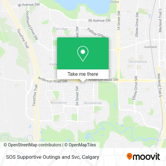 SOS Supportive Outings and Svc map