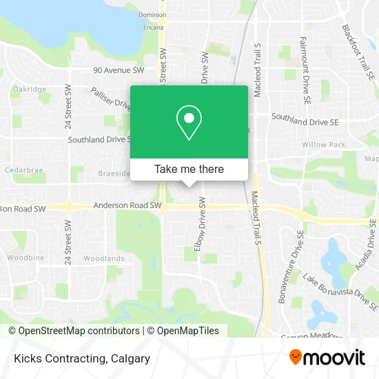 Kicks Contracting map