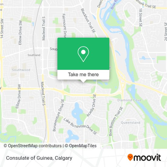 Consulate of Guinea map