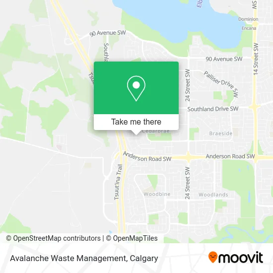 Avalanche Waste Management map