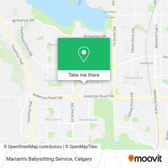 Mariam's Babysitting Service map