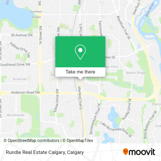 Rundle Real Estate Calgary map