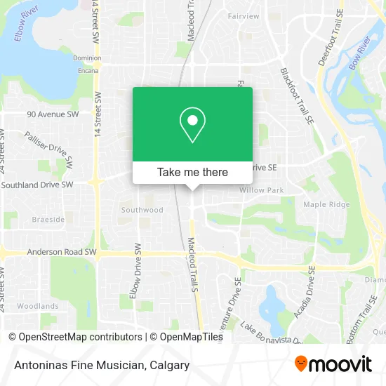 Antoninas Fine Musician map