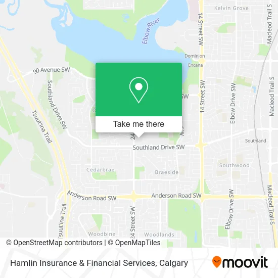 Hamlin Insurance & Financial Services map