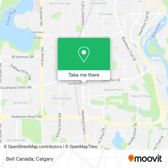 Bell Canada map