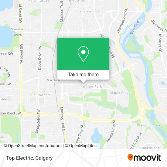 Top Electric map