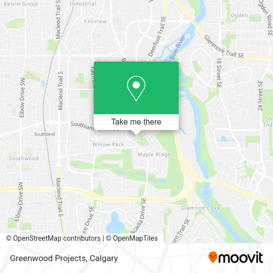 Greenwood Projects map