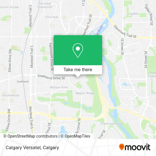 Calgary Versatel map