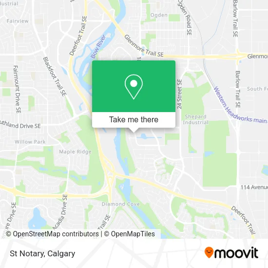 St Notary map