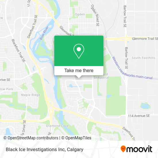 Black Ice Investigations Inc map