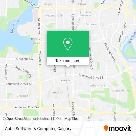 Anbe Software & Computer map