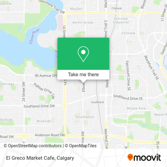 El Greco Market Cafe map