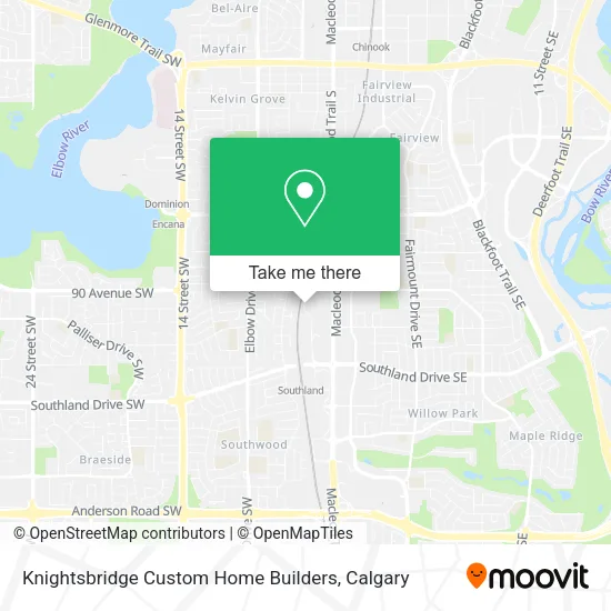 Knightsbridge Custom Home Builders map