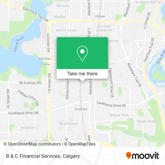 B & C Financial Services map