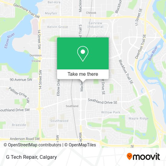 G Tech Repair map
