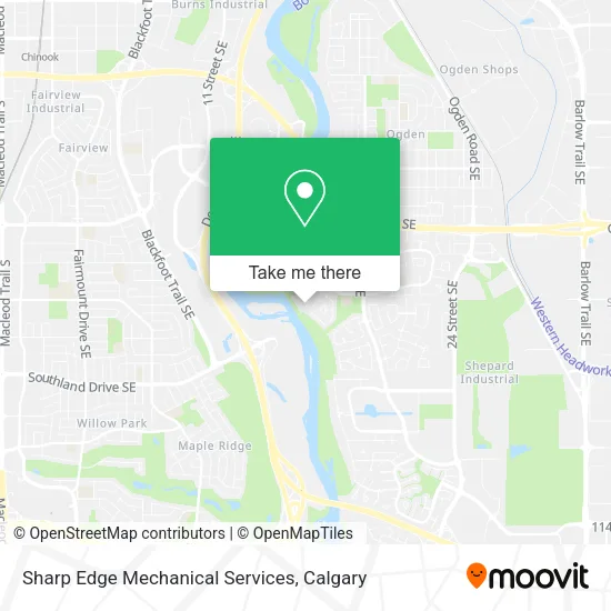 Sharp Edge Mechanical Services map