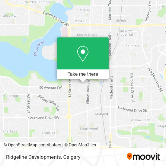 Ridgeline Developments map