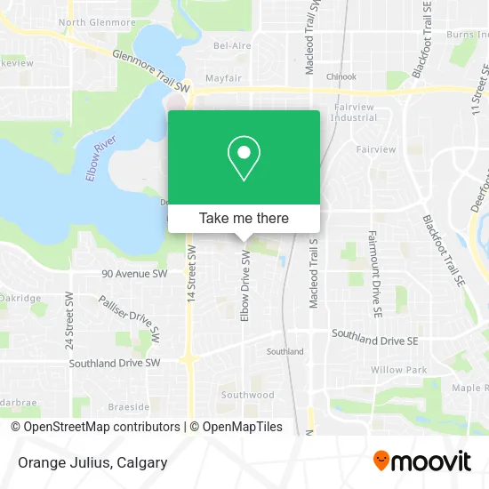 Orange Julius map