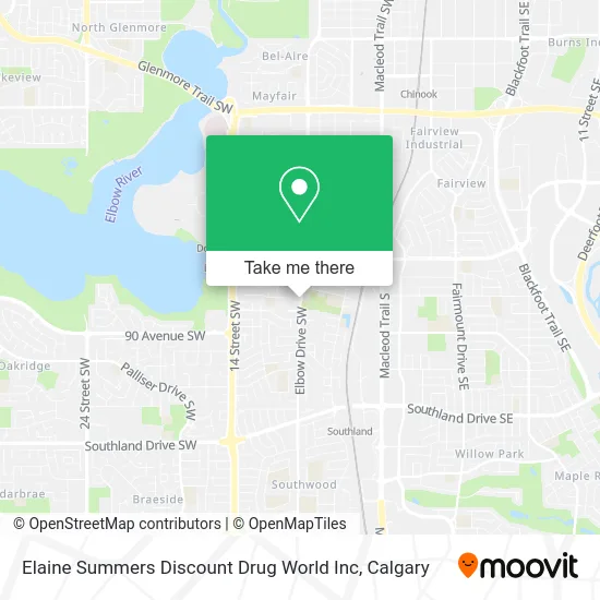 Elaine Summers Discount Drug World Inc map