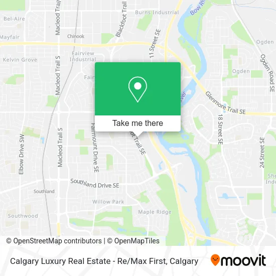 Calgary Luxury Real Estate - Re / Max First map