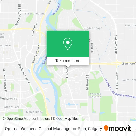 Optimal Wellness Clinical Massage for Pain map