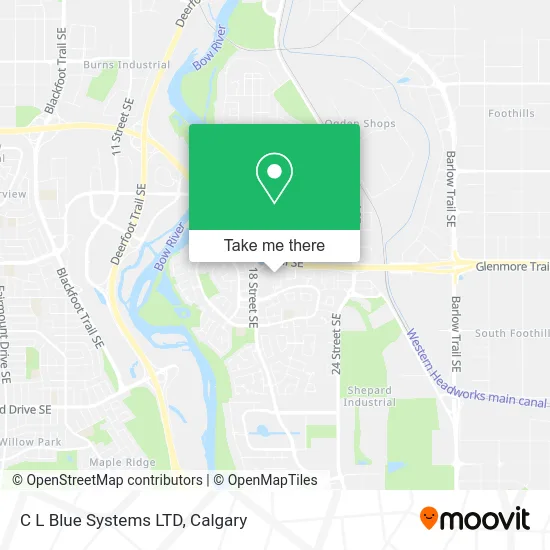 C L Blue Systems LTD map