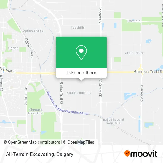 All-Terrain Excavating map