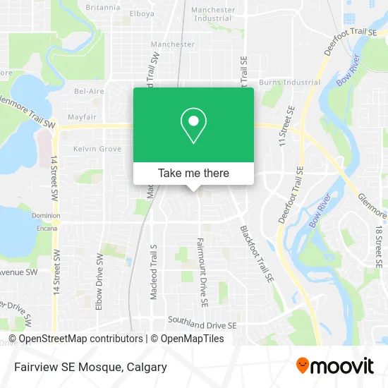 Fairview SE Mosque map