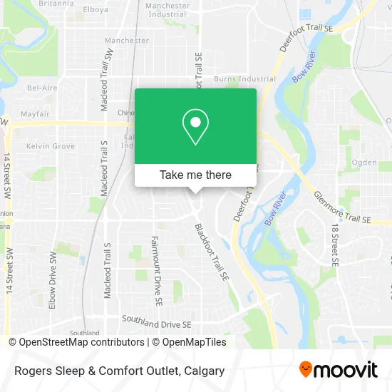 Rogers Sleep & Comfort Outlet map