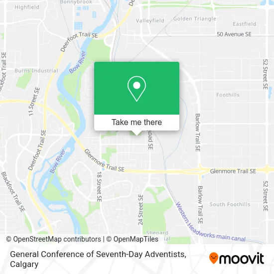 General Conference of Seventh-Day Adventists map