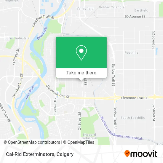 Cal-Rid Exterminators map